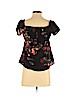 Monteau Black Short Sleeve Blouse Size S - photo 2