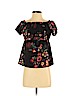 Monteau Black Short Sleeve Blouse Size S - photo 1