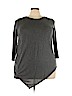 TWO by Vince Camuto 100% Lyocell Gray 3/4 Sleeve Top Size 3X - photo 1