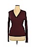 CAbi Burgundy Silk Pullover Sweater Size XL - photo 1