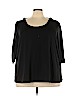 Lane Bryant Black 3/4 Sleeve Top Size 28 - 26 Plus - photo 1