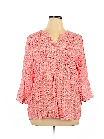 Christopher & Banks 3/4 Sleeve Blouse (view 1)