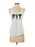 Bally Total Fitness White Active Tank Size M - photo 1
