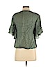 Maven West 100% Cupro Green Short Sleeve Blouse Size XS - photo 2