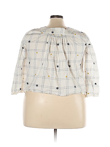 Madewell 3/4 Sleeve Blouse (view 2)