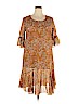 Assorted Brands 100% Polyester Tan Casual Dress Size XL - photo 1