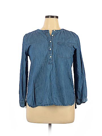 Ann Taylor LOFT Long Sleeve Button-Down Shirt (view 1)