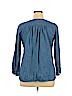 Ann Taylor LOFT 100% Cotton Blue Long Sleeve Button-Down Shirt Size XL (petite) - photo 2