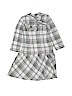Janie and Jack 100% Cotton Checkered-gingham Gray Dress Size 6 - photo 1