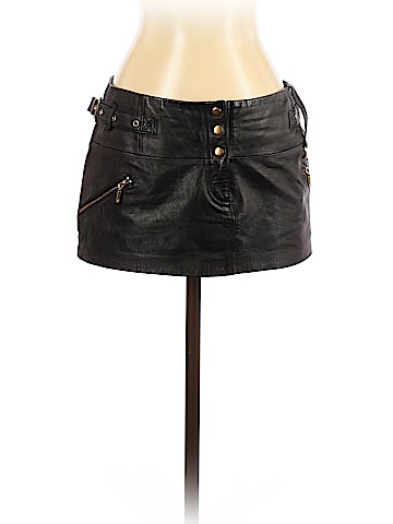 Marciano Leather Skirt (view 1)
