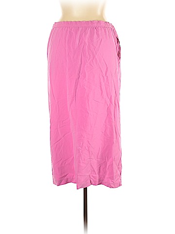 Via Seta Studio Silk Skirt (view 2)