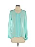 Forever 21 Blue Long Sleeve Blouse Size S - photo 1