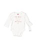 Carter's 100% Cotton Ivory Long Sleeve Onesie 0-3 MO / 3 MO - photo 1