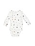 Carter's 100% Cotton White Long Sleeve Onesie 3-6 MO / 6 MO - photo 1