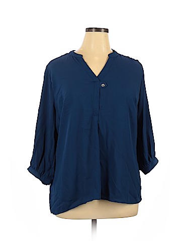 Notations 3/4 Sleeve Blouse (view 1)