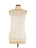 H&M 100% Polyamide Ivory Sleeveless Top Size L - photo 1
