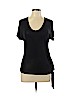 Majestic Filatures Black Short Sleeve Silk Top Size Lg (3) - photo 1
