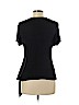 Majestic Filatures Black Short Sleeve Silk Top Size Lg (3) - photo 2