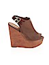 Charlotte Russe Brown Wedges Size 7 - photo 1