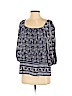Lucky Brand Blue 3/4 Sleeve Top Size S - photo 1
