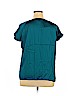 Apostrophe 100% Polyester Blue Short Sleeve Blouse Size XL - photo 2