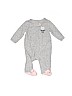 Carter's 100% Cotton Polka Dots Gray Long Sleeve Outfit Size Newborn - photo 1