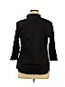 212 Collection Black 3/4 Sleeve Button-Down Shirt Size XL - photo 2