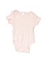Kyle & Deena 100% Cotton Solid Pink Short Sleeve Onesie 3-6 MO / 6 MO - photo 1