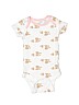 Wonder Nation 100% Cotton White Short Sleeve Onesie Size 3-6 mo - photo 1