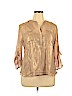 Apt. 9 100% Polyester Gold 3/4 Sleeve Blouse Size XL (petite) - photo 1