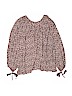 The Great. 100% Cotton Burgundy Long Sleeve Blouse Size 1 - photo 1
