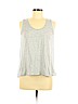 Ann Taylor LOFT 100% Cotton Gray Sleeveless Top Size M (petite) - photo 1