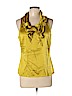 W by Worth 100% Silk Green Sleeveless Silk Top Size 10 - photo 1