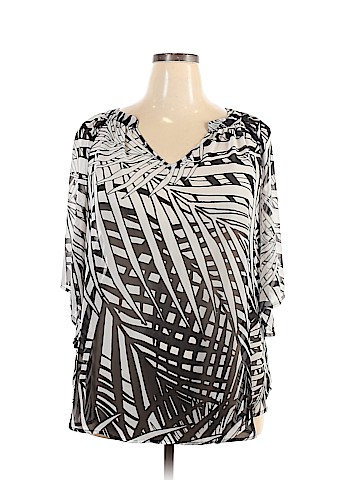 Worthington Short Sleeve Blouse (view 1)