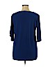 Antthony Originals Blue 3/4 Sleeve Top Size XL - photo 2