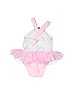 Cat & Jack 100% Nylon Graphic Pink One Piece Swimsuit 6-9 MO / 9 MO - photo 2