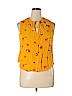 Old Navy 100% Rayon Yellow Sleeveless Blouse Size XL - photo 1