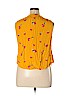 Old Navy 100% Rayon Yellow Sleeveless Blouse Size XL - photo 2