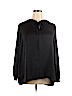Simply Vera Vera Wang 100% Polyester Black Long Sleeve Blouse Size 2X - photo 1