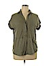 Universal Thread 100% Cotton Green Short Sleeve Blouse Size XL - photo 1