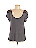 Gryphon New York 100% Viscose Gray Short Sleeve Top Size M - photo 1