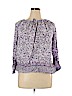 Lucky Brand 100% Rayon Purple 3/4 Sleeve Blouse Size 1X - photo 1