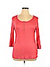 Pulse Pink 3/4 Sleeve Henley Size XL - photo 1