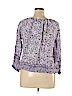 Lucky Brand 100% Rayon Purple 3/4 Sleeve Blouse Size 1X - photo 2