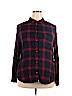 American Eagle Outfitters 100% Viscose Red Long Sleeve Button-Down Shirt Size XXL - photo 1