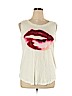 Juicy Couture 100% Rayon White Sleeveless Blouse Size XL - photo 1