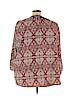 IGIGI 100% Polyester Red Long Sleeve Blouse Size 26 - 28 Plus - photo 2
