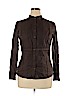 Ann Taylor LOFT 100% Cotton Brown Long Sleeve Button-Down Shirt Size 14 - photo 1