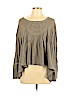 Free People Green Long Sleeve Top Size L - photo 1