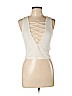 Forever 21 100% Cotton Ivory Sleeveless T-Shirt Size L - photo 1